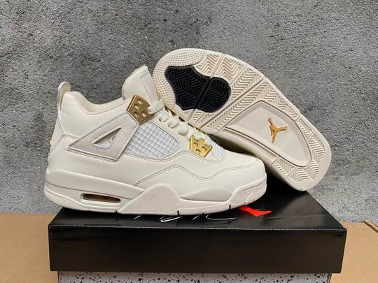 (image for) Air Jordan 4 Retro Sail Golden Shoes -75